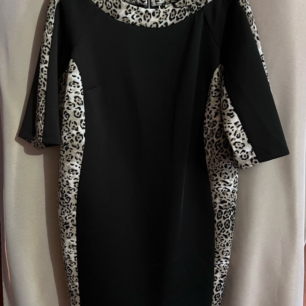 Animal print plus dress